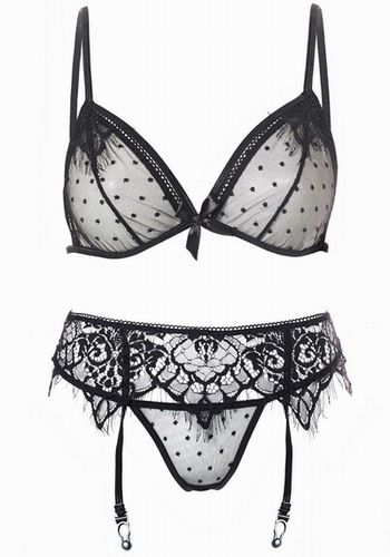 �������� ����� STRAPPY BRA GARTER SET �� 3 ���������