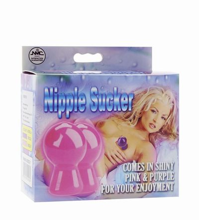 ������� ��������� ����� ��� ������ NIPPLE SUCKER PAIR IN SHINY PINK