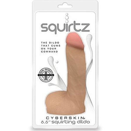     Squirtz CyberSkin 8.5 Squirting Dildo