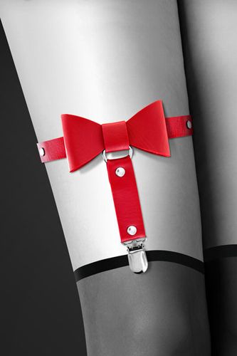  Bijoux Pour Toi    GARTER WITH BOW RED