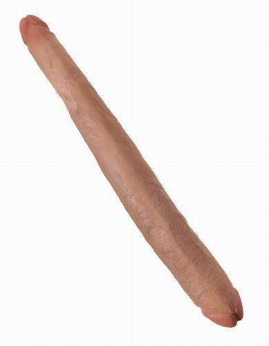    King Cock 16 Tapered Double Dildo Tan