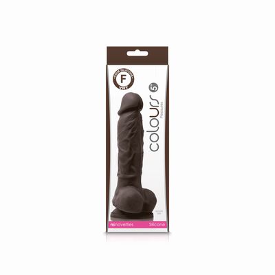 ������������� � �������� Colours - Pleasures - 5 Dildo - Dark Brown