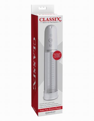Автоматическая вакуумная помпа прозрачная Classix Auto-Vac Power Pump White