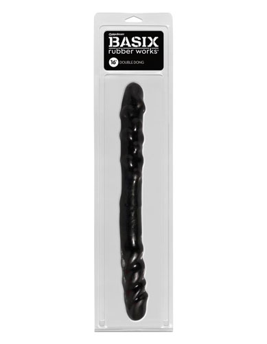    Basix Rubber Works - 16 Double Dong - Black