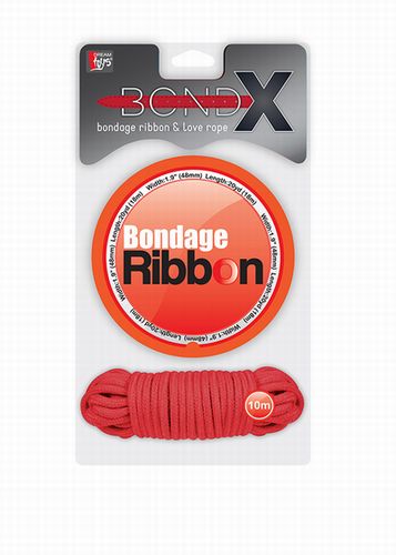         BONDX BONDAGE RIBBON & LOVE ROPE RED