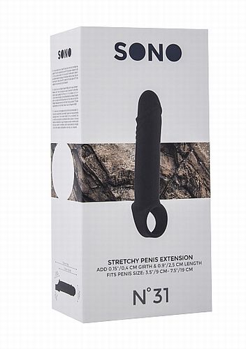  Stretchy Penis Extension Black No.31 