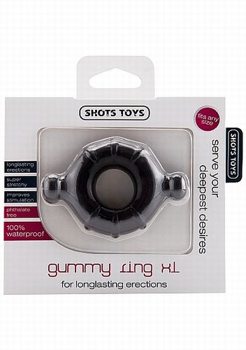 ����������� ������ Gummy Ring Medium Black