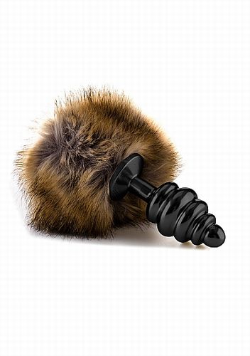   Extra Feel Bunny Tail Buttplug Black