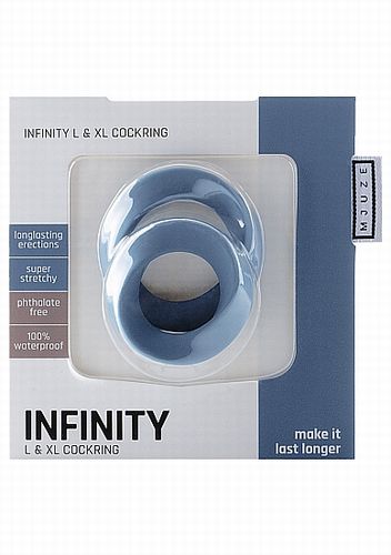    Infinity - L and XL Cockring - Blue