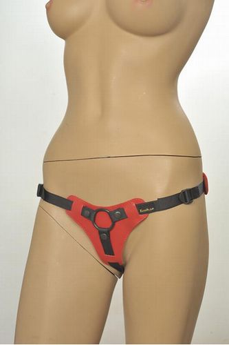  Kanikule Leather Strap-on Harness Anatomic Thong 