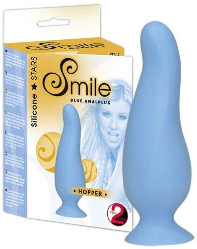     "Smile blue analplug"