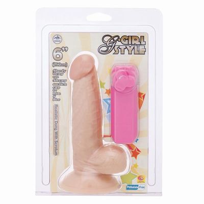        G-GIRL STYLE 6INCH VIBRATING DONG
