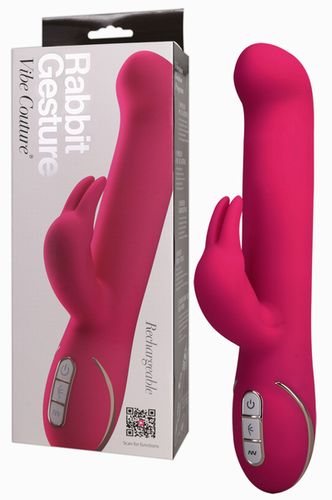      Rabbit Gesture Pink Vibrator mit Klito